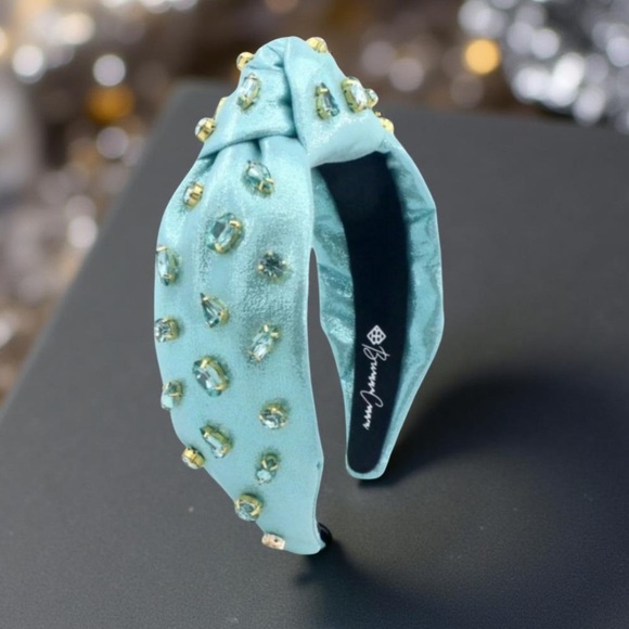 Brianna Cannon Headband Smaller Shimmer Headband with sewn crystals New - Picture 12 of 13